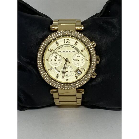 Michael Kors Parker MK5354 Womens Stainless Steel Analog Dial Quartz Watch UC689 - Picture 1 of 12